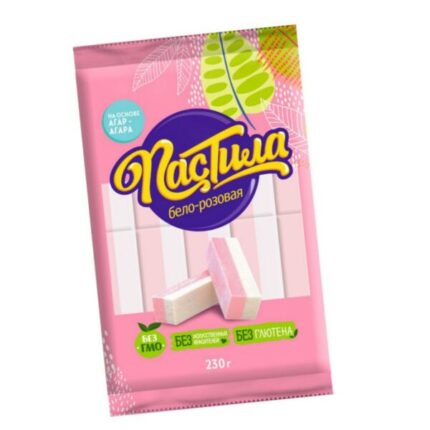 Пастила бело-розовая